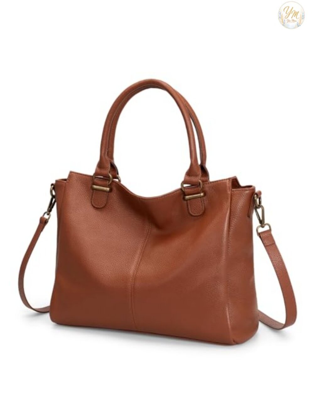 Genuine Leather Women Tote Satchel Handbag RFID Blocking Crossbody